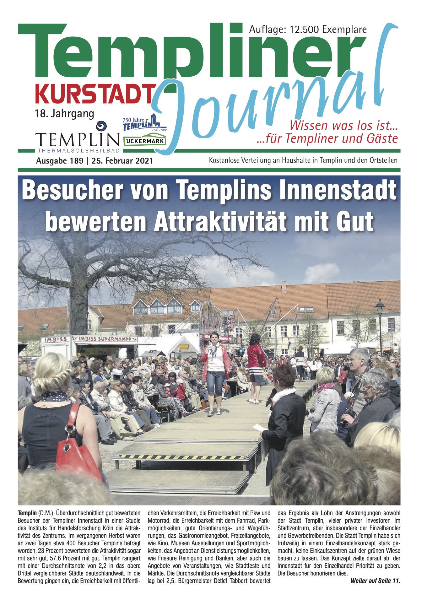 Templiner Kurstadt Journal 189 vom 25.02.2021