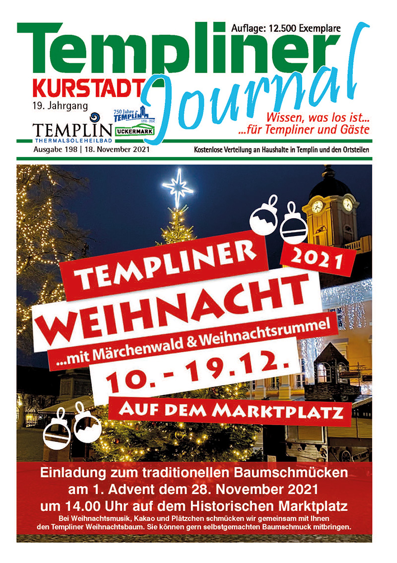 Templiner Kurstadt Journal 198 vom 18.11.2021
