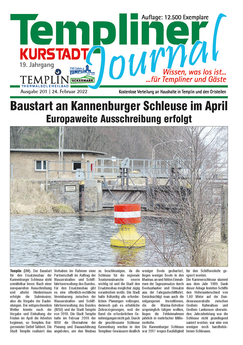 Templiner Kurstadt Journal 201 vom 24.02.2022