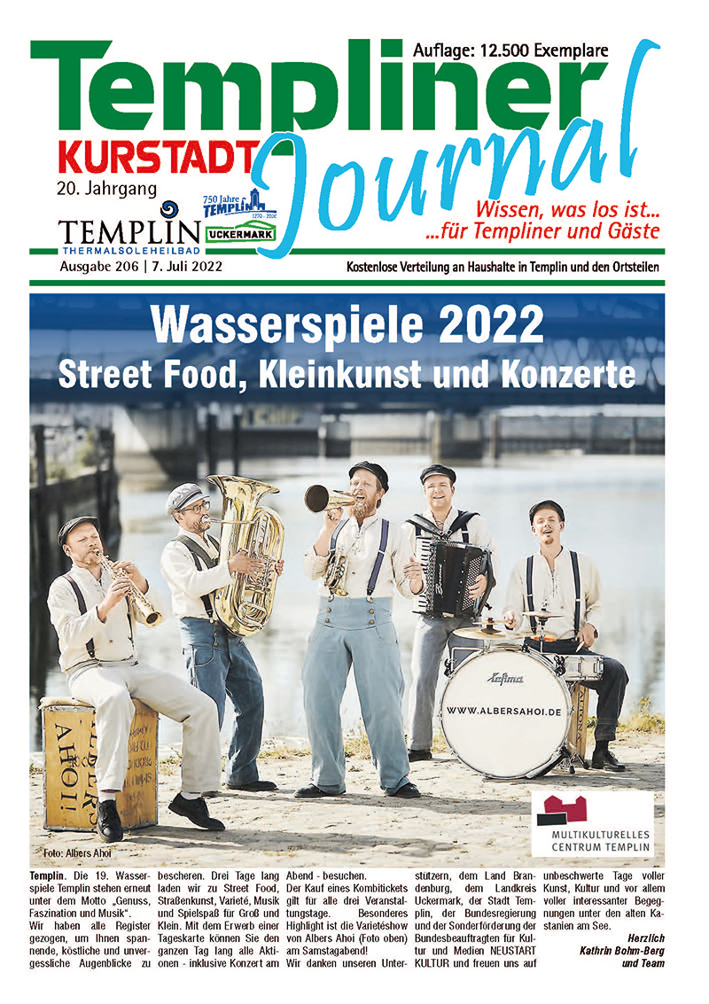 Templiner Kurstadt Journal 206 vom 07.07.2022