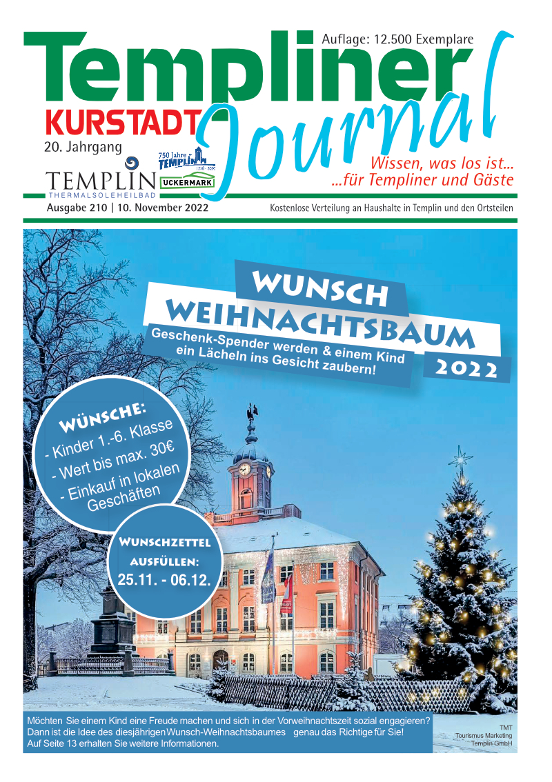 Templiner Kurstadt Journal 210 vom 10.11.2022