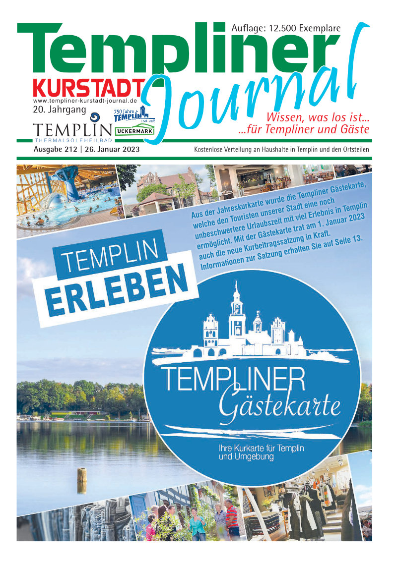 Templiner Kurstadt Journal 212 vom 26.01.2023