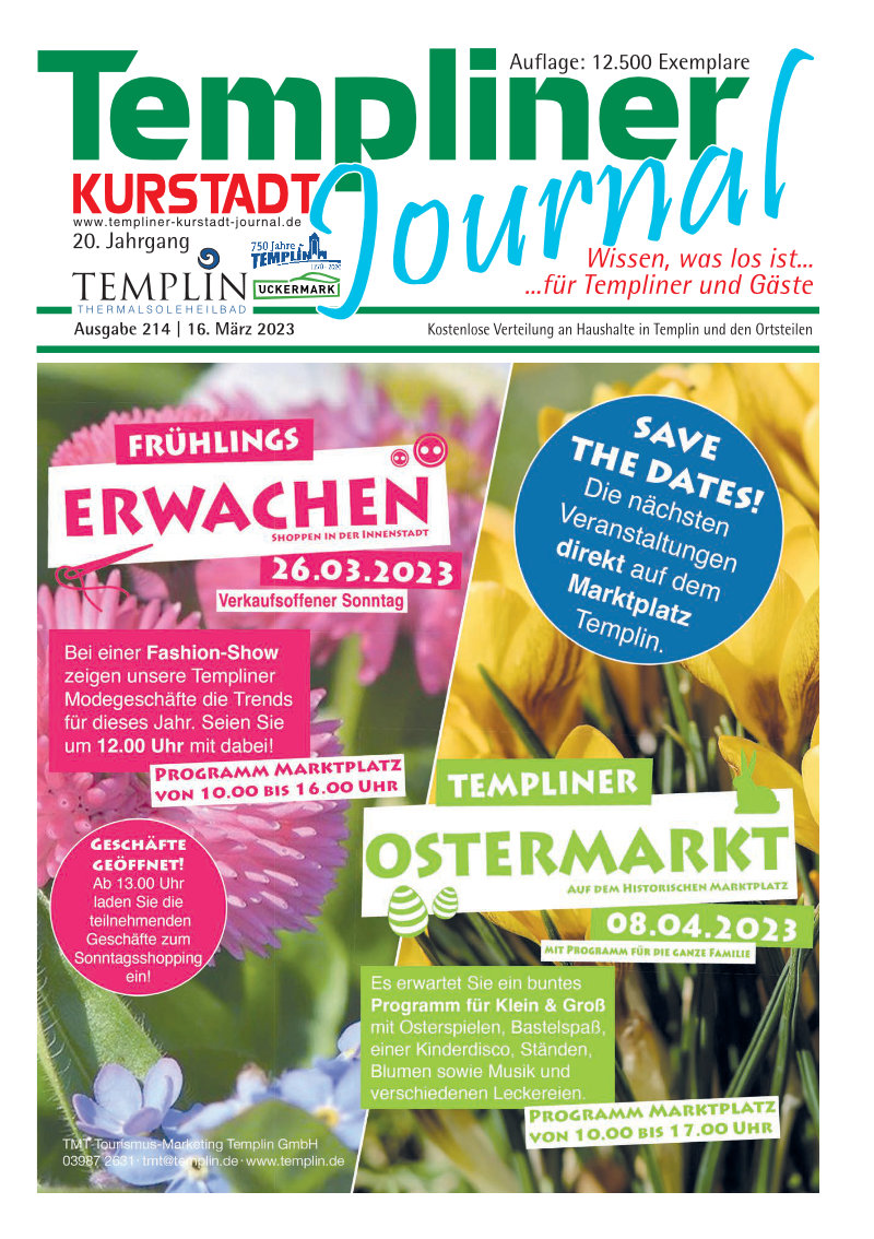 Templiner Kurstadt Journal 214 vom 16.03.2023