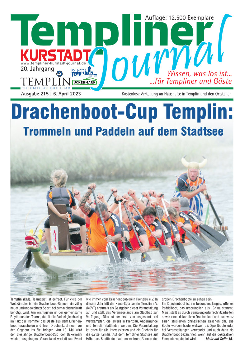Templiner Kurstadt Journal 215 vom 06.04.2023
