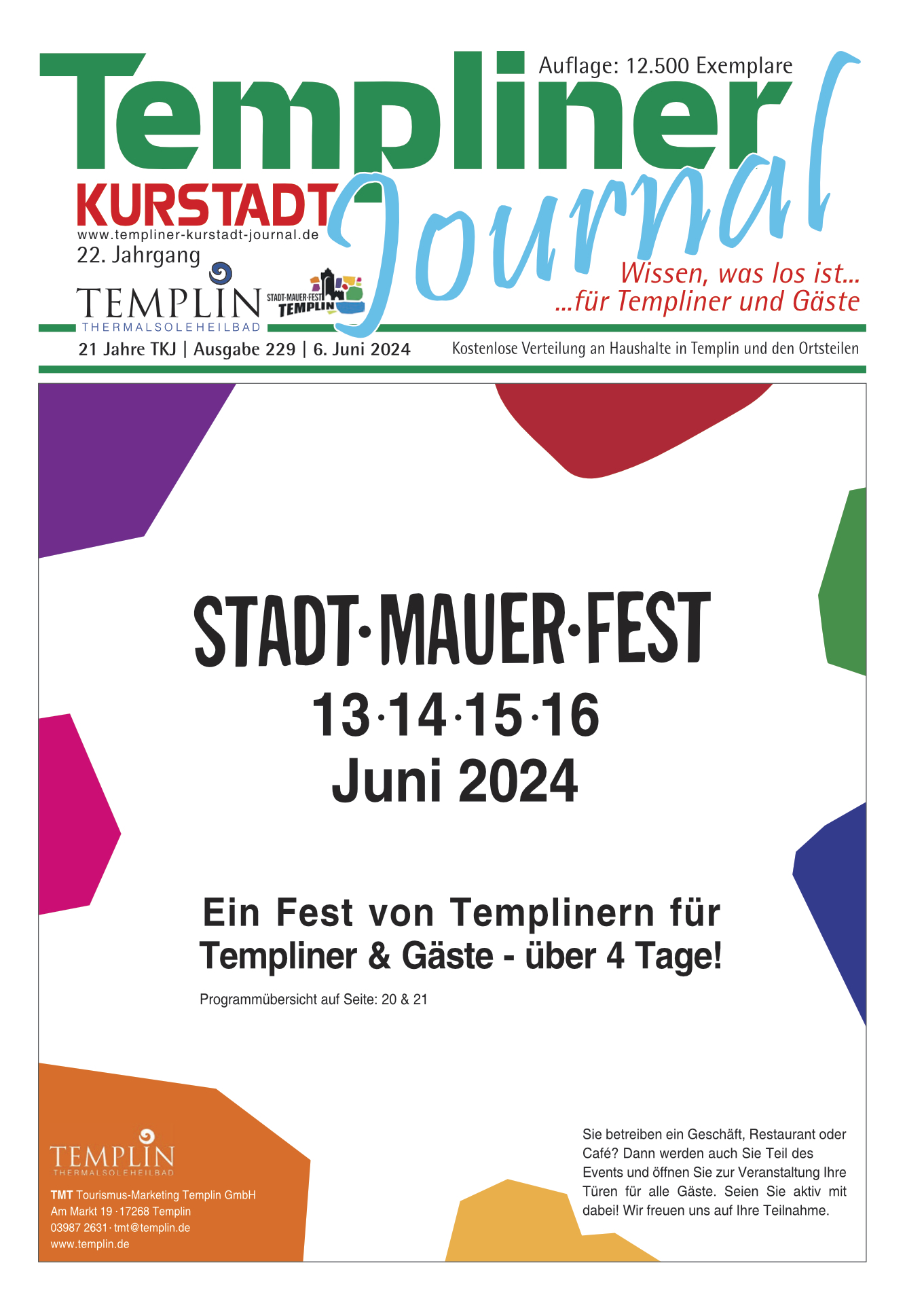 Templiner Kurstadt Journal 229 vom 06.06.2024
