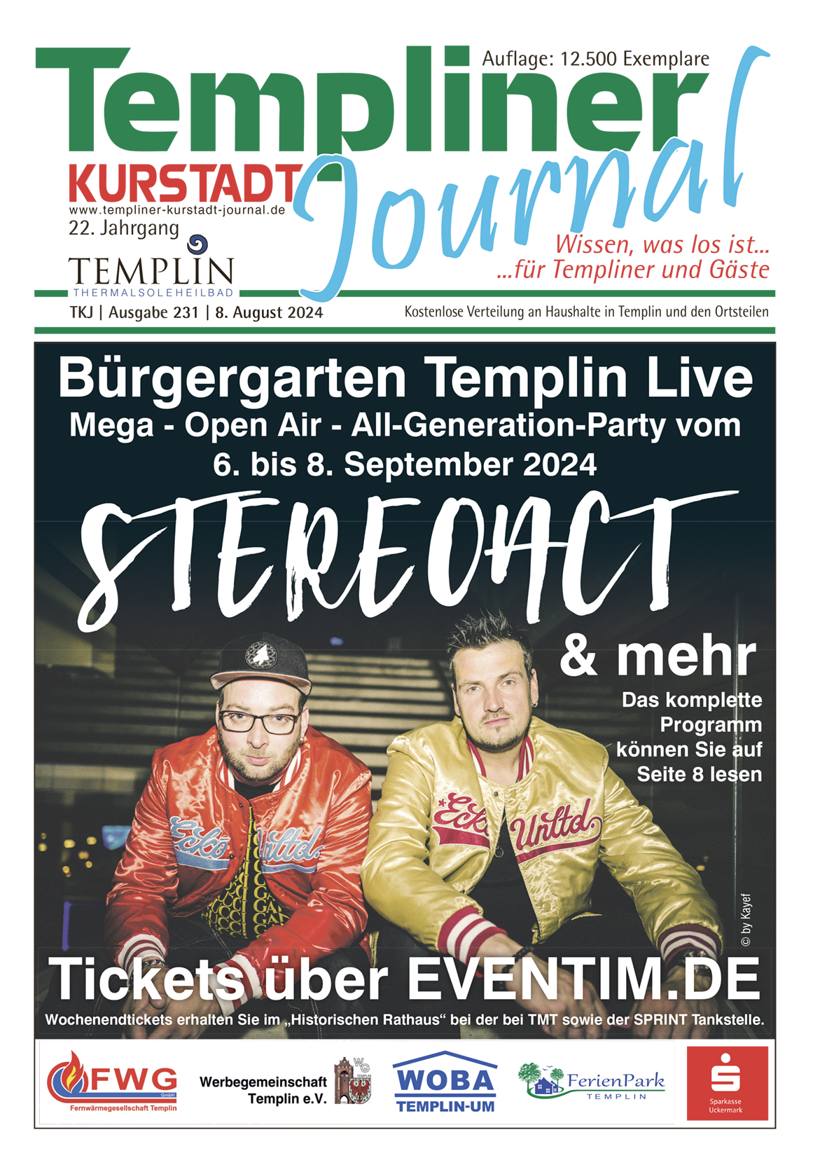 Templiner Kurstadt Journal 231 vom 08.08.2024