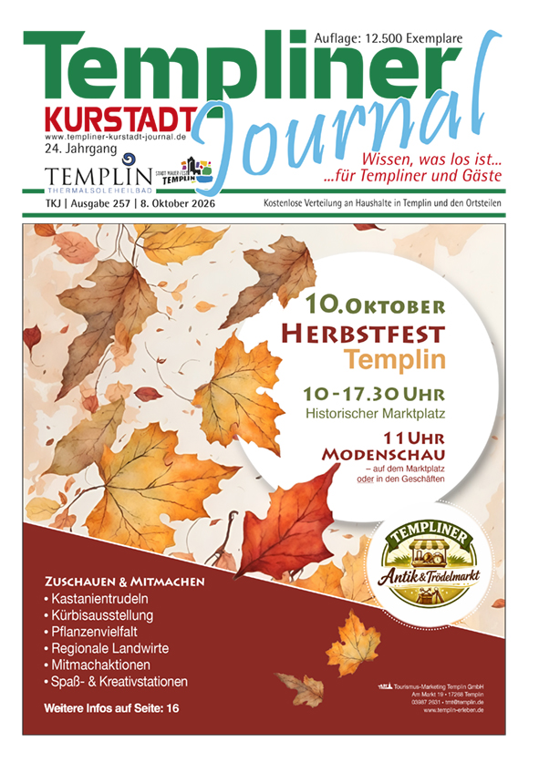 Templiner Kurstadt Journal Ausgabe 257 Templiner Kurstadt Journal Ausgabe 257